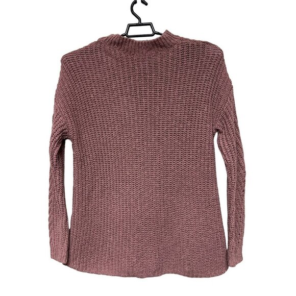 Lucky Brand Women's Brown Knit Long Sleeve Crew Neck Sweater Plus Size 2X Winter - Picture 4 of 7